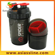 Powder Shaker for Fitness 3 in 1 with Inserted Wire Whisk 600ml Shaker Bottle